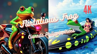 Cianada Philippippinees 👌 Funny 💯 song 🎶 with flirtatious frog 🐸 4k [upl. by Ahsitra]