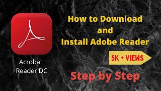 Adobe Reader DC installation  PDF reader  Windows 7810 [upl. by Aivart166]