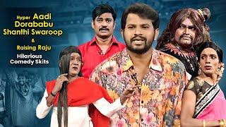 Hyper Aadi DorababuShanti Swaroop amp Raising Raju Hilarious Comedy Skits  Jabardasth  ETV Telugu [upl. by Lyreb57]