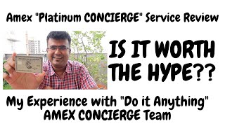 Amex Platinum Charge Card CONCIERGE Service Review  Is Amex Platinum Concierge Service Worth it [upl. by Lavicrep117]