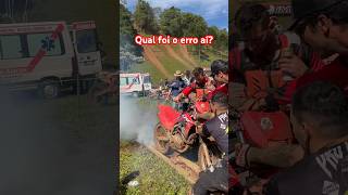 Crf 250 nao aguento estourou prejuízo na trilha shortsviral crf250 trilha fail [upl. by Koerner]