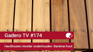 174 Hardhouten vlonder onderhouden  Bankirai hout [upl. by Erodaeht822]