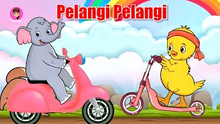 Pelangi Pelangi  Bebek dan Gajah  Lagu Anak Balita Indonesia Populer [upl. by Hatnamas]