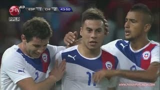 Chile 2  2 España  Goles  Amistoso 2013 [upl. by Ragnar]