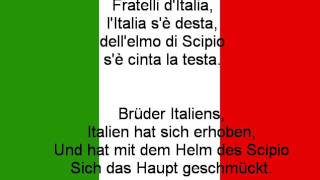 Nationalhymne Italiens text [upl. by Ybbor]