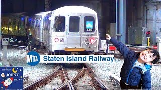 Johnys MTA Subway Train Ride On Staten Island Railway St George To Tottenville [upl. by Ghiselin716]