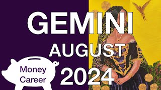 ♊️ Gemini August 2024 💰 Here comes the light wish fulfillment 💰 Money Career Finance Tarot Reading [upl. by Alesram]