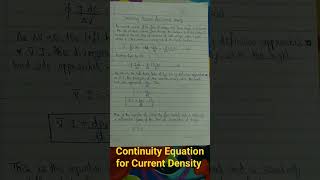 Engineering Physics  Continuity equation for current density [upl. by Selwin265]