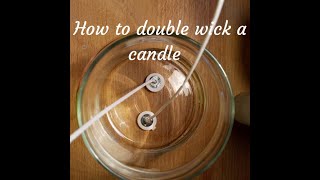 How to double wick a candle using a wick setter [upl. by Silda]