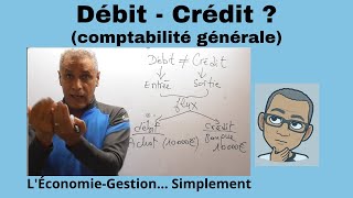 DEBIT et CREDIT en comptabilité en 5 minutes Simplement [upl. by Kjersti]