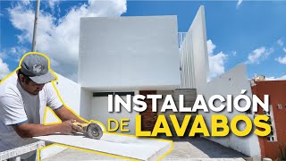 INSTALACIÓN DE LAVABOS PARA LOS BAÑOS DE CASA AURA  P3 [upl. by Lanford]