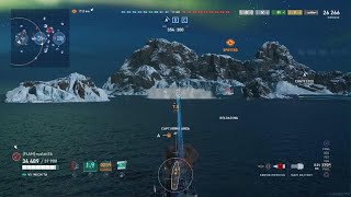 World of Warships Legends  Wichita Receiving From A Chkalov [upl. by Kcirdahs]