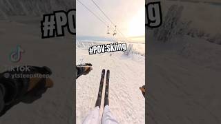 POV Skiing snow skiing skiseason winter shorts [upl. by Koetke611]