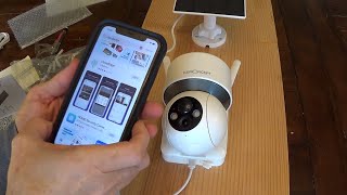 KampF Concept Solar Powered Security Camera  Review and Setup [upl. by Nolos]