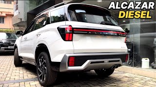 2024 Hyundai Alcazar Signature Diesel 🔥  इसे देखे बिना KIA CARENS न खरीदें [upl. by Eyeleen]