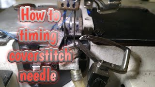 How to timing coverstitch machine needlerear and front guard [upl. by Nordek141]