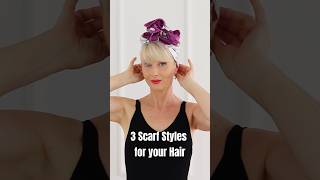 3 Scarf Hacks für deine Haare scarftutorial scarf [upl. by Christine]