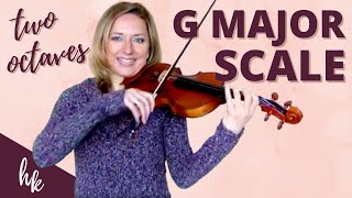 How to Play a Two Octave G Major Scale on the Violin [upl. by Gilbertson939]