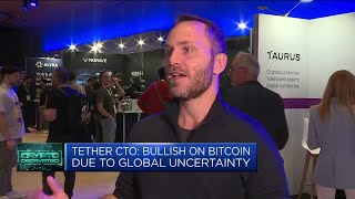 Tether CTO says bitcoin can retest alltime highs this year [upl. by Leahsim]