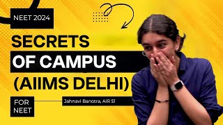 My First Day at AIIMS New Delhi  Campus Secrets  NEET Topper Jahnavi Banotra AIR 51 [upl. by Adim]