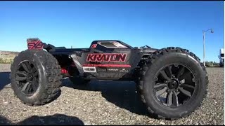 NEW ARRMA Kraton 6s EXB RTR First Tuning and Breakage [upl. by Refinaj]