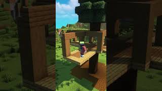 Minecraft Tree House🏠 shorts [upl. by Ilsa]