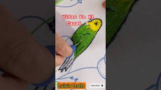 Como Bordar Un Pajarito embroidery bordado arte art tutorial [upl. by Feodore]