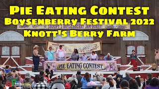 Pie Eating Contest  Knotts Boysenberry Festival 2022 [upl. by Nats]