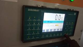 check weighing parameters Disomat Tersus [upl. by Ahsinwad480]