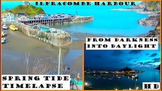 Ilfracombe Harbour 10 Hours in 4 Minutes Spring Tide Timelapse [upl. by Eliath]