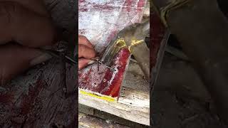 Wood formwork iron wire fixing techniques [upl. by Ciapha37]