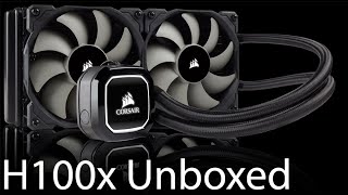 Corsair H100x  unboxing and install [upl. by Adnek]