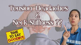 Suboccipital Muscle Stretch for Headaches Neck Muscle Spasm and Stiffness  By Physiotherapist [upl. by Jemena839]