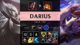 Darius Top vs Gnar Quadra Kill Legendary  EUW Master Patch 1421 [upl. by Anyahc326]