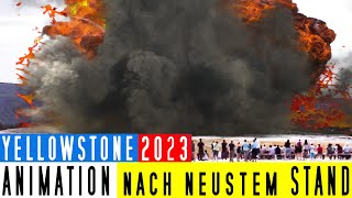 NEUSTE Yellowstone ANIMATION 2023  VEI 8 Ein Supervulkan bricht aus [upl. by Shamrao]