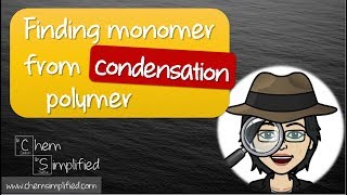 Monomer from polymer  Condensation polymerization  Easy way – Dr K [upl. by Anjali]