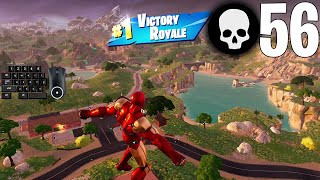 56 Elimination Solo Squads Wins Full Gameplay Fortnite Chapter 5 [upl. by Cr]