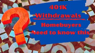 401k Withdrawal  Is there a Penalty Using 401k for Down Payment [upl. by Aretha613]