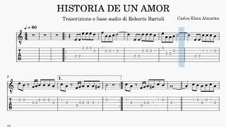 Historia de un amor  sheet music with lead guitar [upl. by Wales]