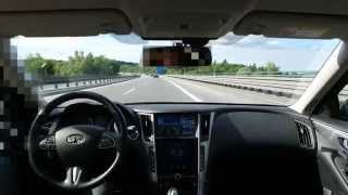 Infiniti Q50 Active Lane Control  Selfdriving Car [upl. by Keele222]