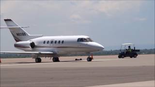 Hawker Beechcraft  Hawker 800XP  Engine Start Taxi [upl. by Waldron]