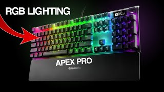 STEELSERIES APEX PRO How to change RGB color lighting [upl. by Nosreffej]