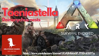 ARK Survival Evolved  Taeniastella  Deinonychus Nests [upl. by Schaffel]