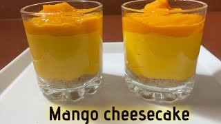 Mango cheesecake 🥞 in only 2 minutes 😋 food easyrecipe foodie kitchengadgets [upl. by Alyahsal]