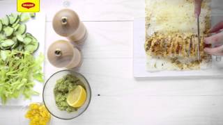 Wrap met knoflookkruiden kip en avocadocrème [upl. by Anaj]