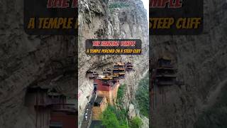 The Hangging Temple  a temple perched on a steep cliff travel china shorts [upl. by Aramaj913]