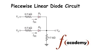 Analysis of Piecewise Linear Diode Circuit Output Voltage and Currents [upl. by Hertha]