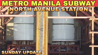 Sunday update Manila Subway Philippines METRO MANILA SUBWAY NORTH AVENUE STATION 01212024 [upl. by Mccready]