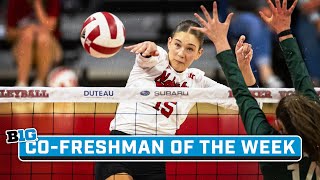 Andi Jackson Highlights  B1G Volleyball CoFreshman of the Week  Nov 14 2023 [upl. by Margaretha56]