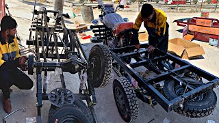 Assembling China BRG loader in AfghanistanAfghan factory manufacturing low weight transfer loaders [upl. by Herrmann]